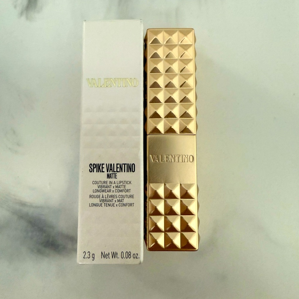 Valentino Gold Studded Lipstick-134R Couture on the Street